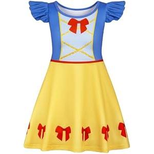 Girls Kawaii Dress Princess Short Sleeves Skirt Princess Dress for Girls to Wear, Size 130 
