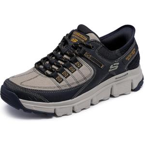 Skechers Men's Summits AT Hands Free Slip-in Sneaker (14, Taupe/Black)