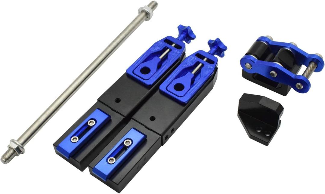 Motorcycle Rear Fork Extension Device Suspension Refit Flat Forks Assy Compatible with Honda Grom MSX125 (Blue)