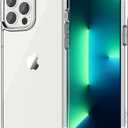 JETech Case for iPhone 13 Pro 6.1-Inch, Non-Yellowing Shockproof Phone Bumper Cover, Anti-Scratch Clear Back (Clear)