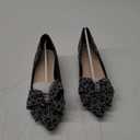 Womens Pumps Comfortable Ladies Dress Shoes Low Heel Pumps Rhinestones Bow Wedding Low Pumps Shoes 42