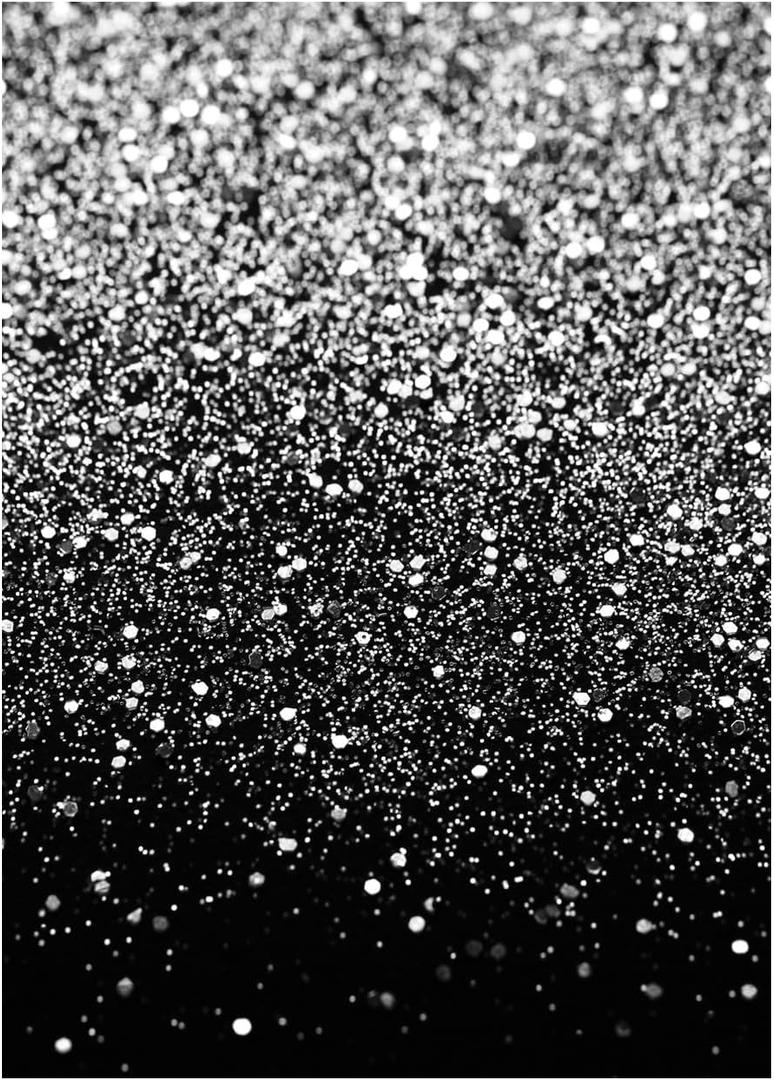 WOLADA Silver Backdrop Black and Silver Backdrop 5x7FT FW18