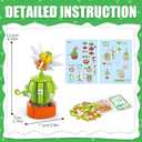 Partylamb 24 Packs Succulents Building Blocks Easter Gifts for Kids School Boys Girls, Artificial Botanical Toy EasterBasket Stuffers Exchange Gifts Classroom Prizes Birthday Party Favor Ages 6+