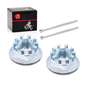 2Pcs Front Axle Castle Nuts 18mm for Honda TRX200 TRX250 Recon 250 FourTrax 300 Rancher 350 Rancher 420 Foreman 500 Pilot 400