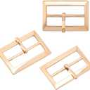 20PCS Gold Adjustable Roller Buckle 1.2 x 0.8 Inch Tri Glide Strap Hardware Clasp Single Prong Alloy Belt Buckles Belt Adjuster Sliders Replacement with Movable Centre Bar for Men Women