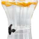 VEVOR Beverage Dispenser, 3.4 Gallon Drink Dispenser for Parties, Plastic Juice Dispensers with No-Drip Spigot, Iced Tea Lemonade Juice Water Dispensers, for Restaurants, Hotels, Parties