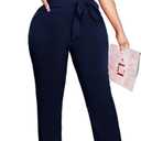 Yiershu Women's Jumpsuits Casual Dressy One Piece Outfits V Neck Formal Short Sleeve Mesh Ruffle Sleeve Romper (Large)