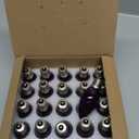 25 Pack C7 Replacement Bulbs, Dark Purple Halloween Light Bulbs, E12 Candelabra Base 5W Incandescent for Outdoor String Lights, Christmas Tree, Patio, Party Decor