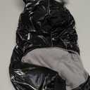 Waterproof Pet Clothes for Dog Winter Warm Jacket Coat Dog Hooded Jumpsuit Snowsuit (XL, Black) (XL(Back13.7inch|Weight9-12LBS))