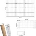 Large Dry Erase Wall Calendar - 60 x 38" Undated Blank Yearly Planner - Giant Whiteboard 12 Month Poster - Premium Laminated Calendar for Classroom, Office, Project & Family Schedule