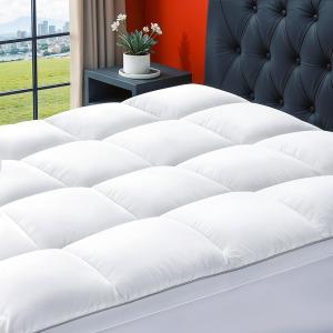 Extra Thick Cooling Mattress Topper  Pain-Reducing Mattress Pad, Soft Quilted Protector, Overfilled Down Alternative, Plush Pillow Top, King Mattress Size with Deep Pocket Fits 821 Inches (White) Extra Thick Cooling Mattress Topper  Pain-Reducing Mattress Pad, Soft Quilted Protector, Overfilled Down Alternative, Plush Pillow Top, King Mattress Size with Deep Pocket Fits 821 Inches (White)