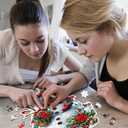 GLOBLELAND 200Pcs Christmas Snowman Wooden Jigsaw Puzzles for Adults 38.1x25.8cm/15x10inch Colorful Christmas Tree Wood Puzzles for Anniversary Birthday Gift