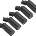 PATIKIL Sloped Ceiling Light Adapter, 5 Pack 180 Degree M10 Thread Chandeliers Ceiling Pendant Lighting Adapter for Angle or Irregular Ceiling, Black