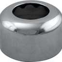 Westbrass R409-26 1-1/2" OD Opening x 3" OD Exterior Diameter High Box Patten Sure Grip Flange, Polished Chrome