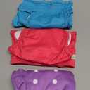 wegreeco Washable Reusable Premium Female Dog Diapers, Medium Large Small Dog Doggie Puppy & Doggy Diapers Female,Period Panties in Heat (Pack of 3, Large) (Large (15"-17" Waist), Bright Color)