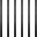 GeilSpace 6 Pack 3/4" 30" Pre-Cut Black Metal Pipe, Industrial Steel Fits Standard Three Quarters Inch Black Threaded Pipes and Fittings - Vintage DIY Industrial Shelving (3/4" 30")