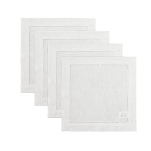 Solino Home 100% Pure Linen Napkins Light Green Woven, 20 x 20 in, Set of 4