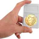 10-Pack Coin Slab Display Holder, Storage Case for Morgan, Peace, IKE Silver 38mm Dollar Coin, Organize Your Coin Collection with Clear Acrylic Cases
