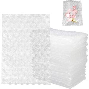 200 Pack 4x6 Inch Bubble Cushion Wrap Bags for Shipping Packing Small Clear Bubble Out Pouches Double Walled Bubble Cushioning Bags for Moving Storage