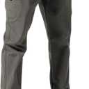 FREE SOLDIER Men's Outdoor Softshell Fleece Lined Cargo Pants Snow Ski Hiking Pants with Belt (30W x 32L, Gray)
