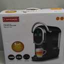 Magician 1 Mini Espresso Machine for Nespresso Original, Dolce Gusto, Lavazza Blue, ESE Pods, 19-Bar Coffee Machine For Ground Coffee, Coffee Maker With Adjustable Temp & Cup Size, 21Oz Reservoir (Black)