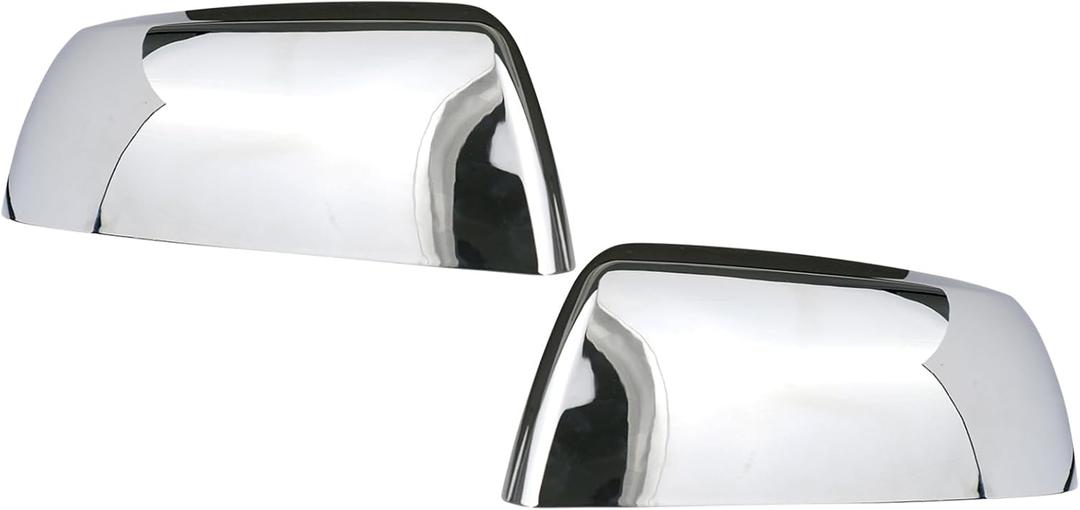 Osompar Chrome Outer Rear View Mirror Cover Cap Front Driver Passenger Side for Toyota Tundra 2007-2021 Toyota Sequoia