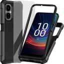 Ailiber for Boost Celero 3 5G Case with Screen Protector, Dual Layer Protection, Shockproof Corners TPU Bumper, Slim Protective Phone Cover - Black