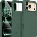 Magnetic for iPhone 17 Pro Case 6.3", Compatible with MagSafe, [Integrated Silicone Camera Control Cover] [Screen Protector], 2X MIL-STD Drop Protection Case for iPhone 17 Pro, Alpine Green