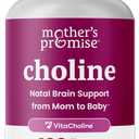 Prenatal Choline Supplements 550mg | 120 Capsules | Supports Baby’s Brain Development & Cognitive Function During Pregnancy & Nursing | Ultra Pure Natal VitaCholine, Vegan Choline Bitartrate for Women, Best By 05/2028