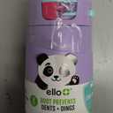 Ello Kids Colby 12oz Stainless Steel Insulated Water Bottle with Straw and Built-In Silicone Coaster Carrying Handle and Leak-Proof Locking Lid for School Backpack, Lunchbox, and Outdoor Sports (Lilac/Pink)