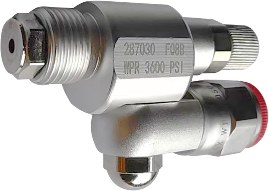 287030 CleanShot Shut-off Valve Swivel Joint Extension for High Pressure Airless Paint Spray Gun Swivel Joint Extension Anti-spitting Valve Airless Spray Adapter Joint Pole Extensions