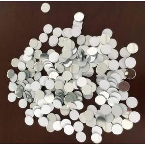 200pcs Round Mirror Mosaic Tiles,10mm (3/8") Small Real Glass Circles for DIY Crafts, Disco Balls, Vase & Frame Decoration - Smooth Edge Bulk Mosaic Supplies(Dia 1x1cm)
