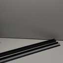 Desk to Wall Gap Filler – Desk to Wall Gap Cover, Durable PVC Plastic Office Desk Attachment, Eliminates Desk-Wall Gaps, Easy Installation, Fits Most Desks, 48 Inches, Matte Black,