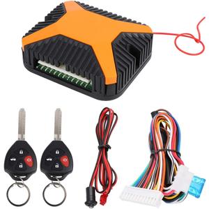 X AUTOHAUX Car Keyless Entry System Remote Control W/Blank Key for Toyota DC 12V