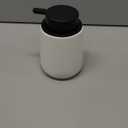 Soap Dispenser Ceramic with Easy-to-Press Pump Hand Lotion Liquid Dispenser for Shampoo Bathroom Kitchen 12 oz Blackwhite