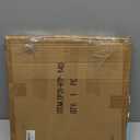 Extra Large Round Solid Wood Serving Tray, Classic Tea Coffee Table Wooden Decorative Ottoman Tray Server for Breakfast in Bed Snack Food Kitchen Party Bar, Raised Edge (16inch/40cm) Walnut