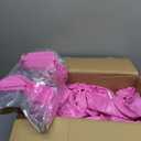 SLOOSH Inflatable Tanning Pool Lounger Float, 85" x 57" Extra Large Pool Floats Adult with Pillow, 4 in 1 Suntan Tub Raft Floatie, Sunbathing Bed Lounge for Water Blow Up Ball Pit Party Gifts, XL-Pink