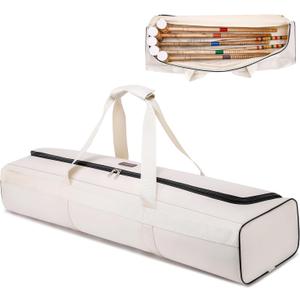 39" Croquet Set Carrying Bag for Storage,Travel Sports Duffel Croquet Mallet Storage Goalball Bat Organizer for Holding 6-8 Players Set, Croquet Stick Tote, Ideas (Bag Only)