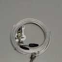 Petest 30ft Reflective Tie-Out Cable for Heavy Dogs Up to 125 Pounds (Black & Silver)