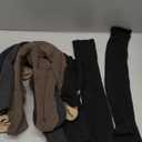 Warm Knee High Socks for Women-Thermal Cotton Socks for Hiking,Work,Winter,Gifts (Medium, 5 Black Pack Women)