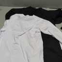 Rolimaka 3 Pack Boys' Girls' Compression Shirts Youth Long Sleeve Undershirt Sports Moisture Wicking Baselayer 2Black 1White Medium