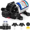 High-End RV 2088-554-144/2088-403-144 Fresh Water Pump,12v Diaphragm pump,12v 3.5 Gallons per Minute,45 psi,1/2 npt Connection,No Noise,Includes Detachable Filters!