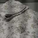 Laura Ashley - Twin Quilt Set, Reversible Floral Cotton Bedding with Matching Sham, Home Decor for All Seasons (Walled Garden Brown, Twin)