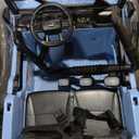 FUNTOK 24V 2 Seater Ride On Toys for Big Kids, XL 4WD Kid's Electric Vehicles w/Remote Control, 4x200W Motors, Max 5 MPH, 20'' Seat, Truck Bed Storage, Bluetooth, Drivable Cars for Kids Ages 3-8