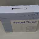 Heated Throw Electric Blanket, 50x60 Inches Fuzzy Fleece Blanket, Soft Fluffy Fast Heating Blanket 8 Heating Levels & 8 Hours Auto Off, Blanket with ETL & FCC Certification, Green