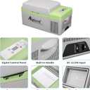 Alpicool Y15E Portable Fridge 12 Volt Car Refrigerator 17 Quart Freezer for Fishing, Camping, RV, Truck, Boat-12/24V DC
4V DC and 100-240V AC for Outdoor, Camping, RV, Truck, Boat
