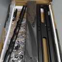 Universal TV Stand - Table Top TV Stand for 27-60 inch LCD LED TVs - 9 Level Height Adjustable TV Base Stand with Tempered Glass Base & Wire Management, VESA 400x400mm