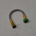 New 304 Stainless Steel Metal Garden Hose with Nozzle-Flexible, Portable & Lightweight (1 foot)