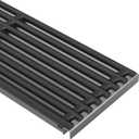 BBQ-PLUS 17'' x 6" Stainless Steel Infrared Emitter Plate and Cast Iron Grill Grates Replacement for Charbroil TRU-Infrared 2015 and Newer Commercial,Signature, Professional Series Gas Grill