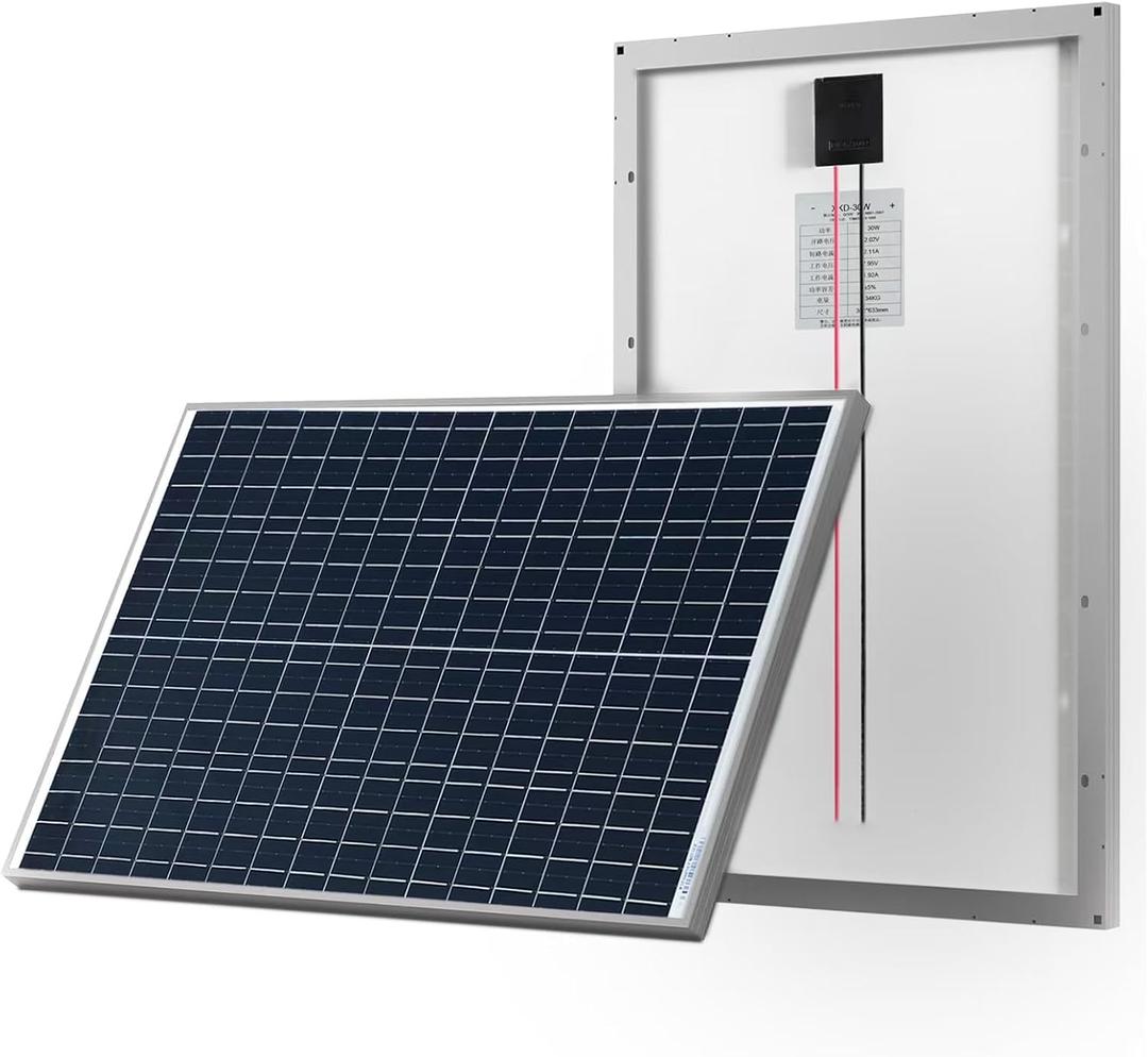 ODF 30W Solar Panel, Monocrystalline Photovoltaic Panel Modules Solar Panels Charge 12 Volt Batteries And Are Suitable For Caravans, Campervans, Motorhomes, Caravans And Other Off-Grid Applications
